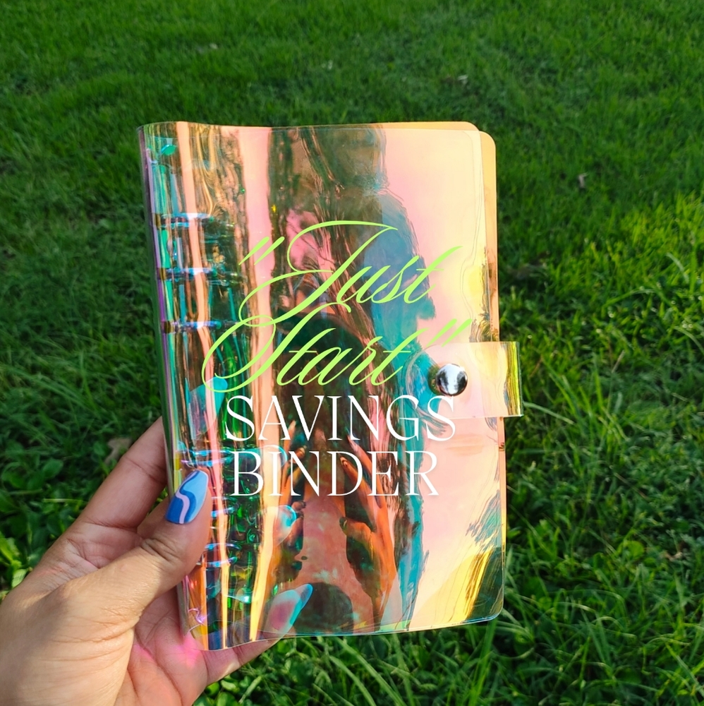 Personal size Holographic Custom Savings Binder